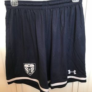 Navy Men’s Soccer Blue Under Armour Shorts